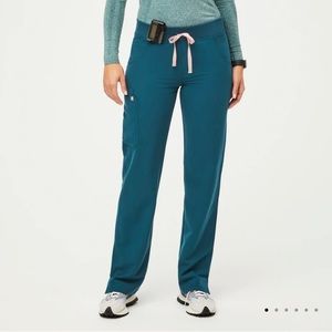 FIGS Kade Cargo Scrub Pants in Caribbean Blue